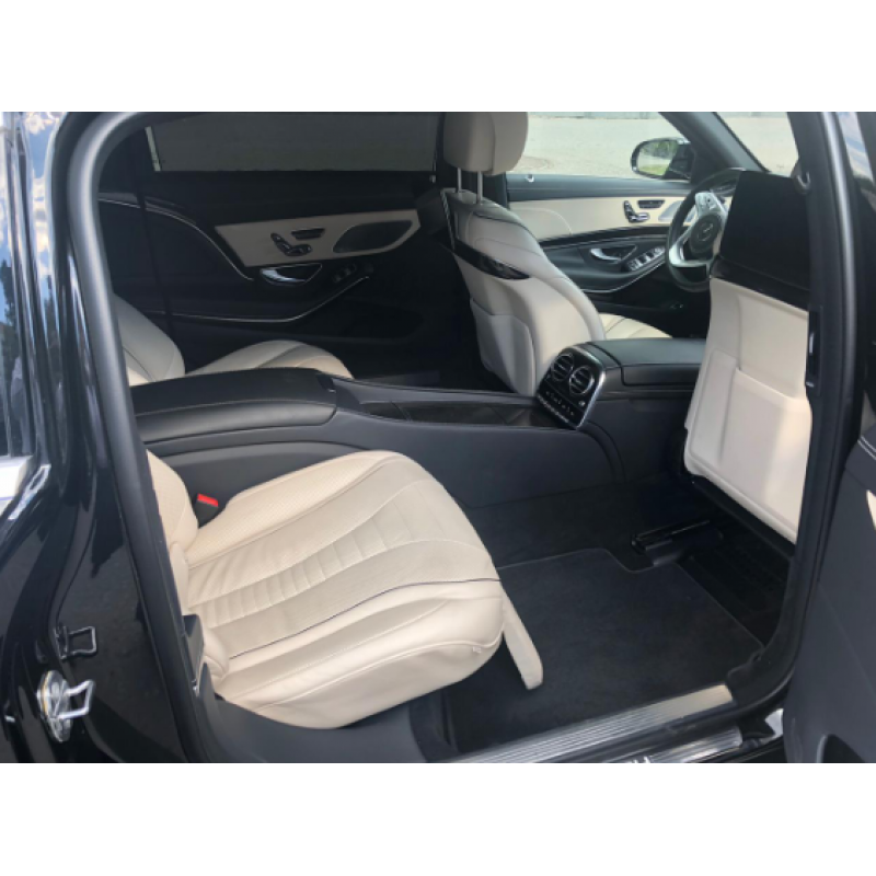 Аренда Mercedes S-Classe Maybach 2018 белый салон с водителем